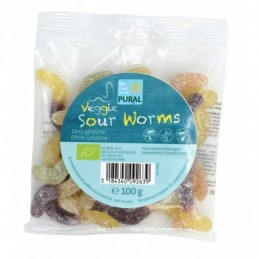 Veggie sour worms confiserie g